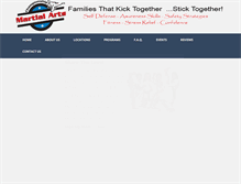 Tablet Screenshot of cmakarateschools.com